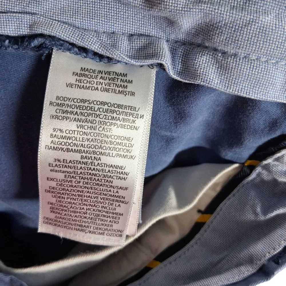 Polo Ralph Lauren Chino Pants 32x32 Light Blue Stretch Straight Fit Cotton Twill